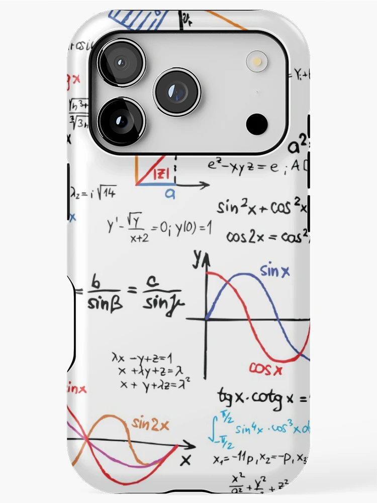 Thumbnail 1 of 4, iPhone Case, Mathematics Formulas Numbers designed and sold by CroDesign.
