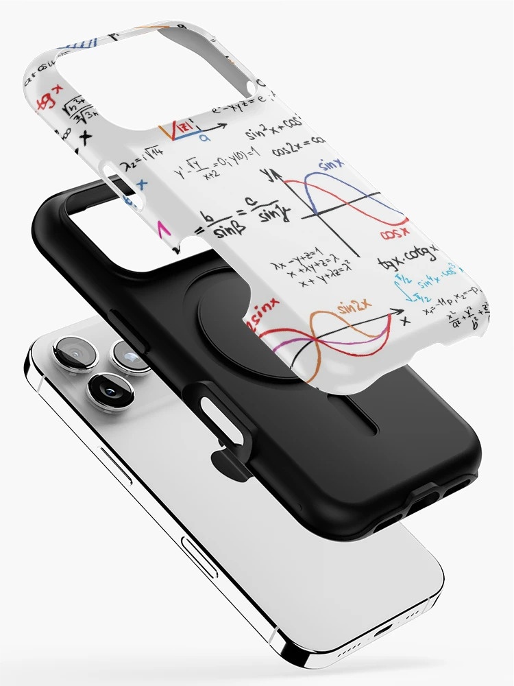 Thumbnail 2 of 4, iPhone Case, Mathematics Formulas Numbers designed and sold by CroDesign.