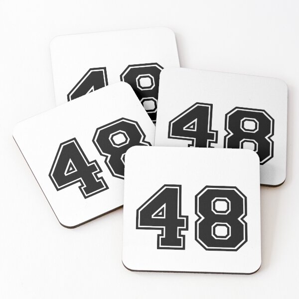Item preview, Forty eight black Jersey number 48 eighth     designed and sold by Greenfieldlogo.