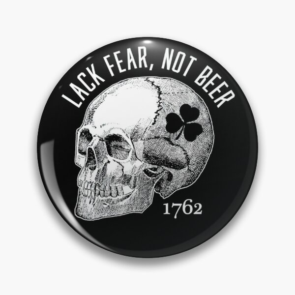 Item preview, Lack Fear Not Beer St Patrick's Day 1762 Skull Gift designed and sold by davidruddca.