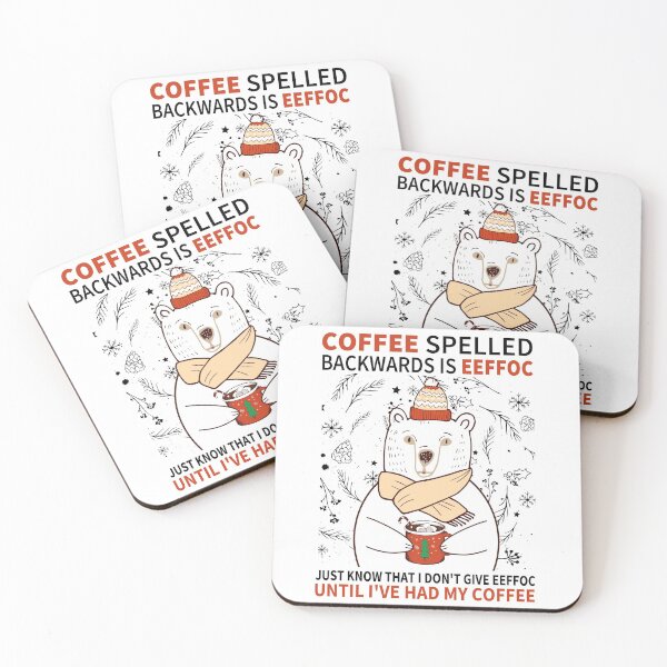 Item preview, Coffee Spelled Backwards Is Eeffoc White Bear - Coffee Lover designed and sold by zackup.