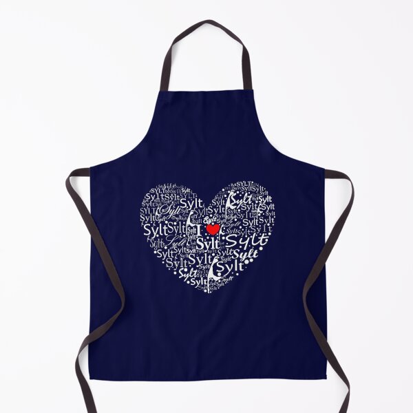 Item preview, Sylt heart made of words white red designed and sold by Noven21.