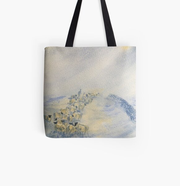 Snowstorm ont'Tops All Over Print Tote Bag