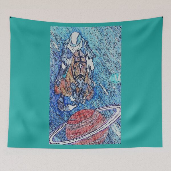 Item preview, Show jumping stars planets space painting designed and sold by horseaddicted.