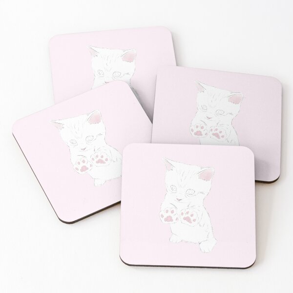 Item preview, White Cat Showing Paws designed and sold by scorpiolane.