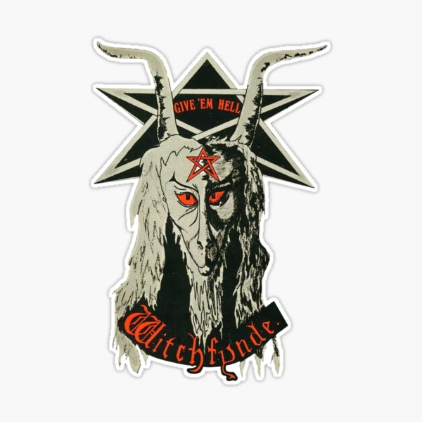 Sticker, Witchfynde - Give 'Em Hell designed and sold by Heavy
