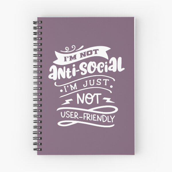 Item preview, I'm not anti-social i'm just not user friendly designed and sold by yassiny.