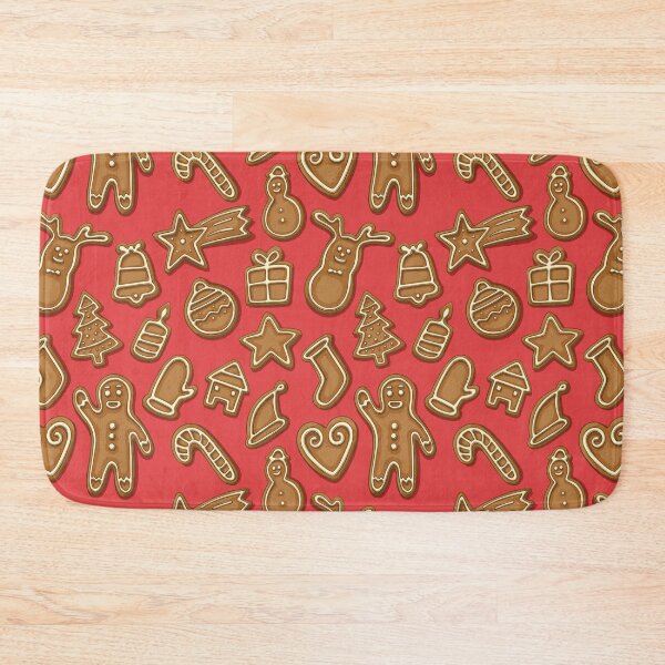 Item preview, Christmas gingerbread cookies red pattern designed and sold by rocketdandy.