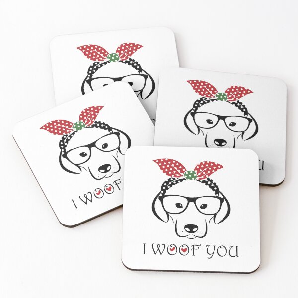 Item preview, I Woof You- Valentine designed and sold by Julianadieyi.