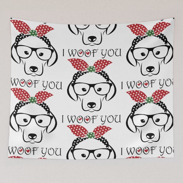 Item preview, I Woof You- Valentine designed and sold by Julianadieyi.
