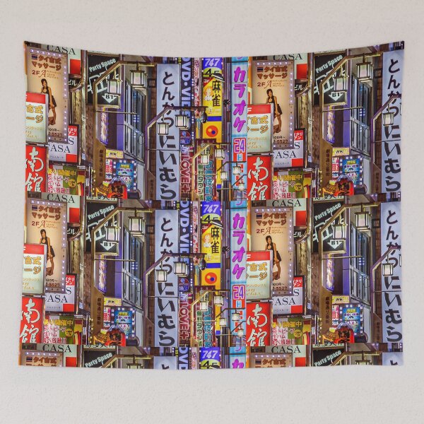 Item preview, Shinjuku District Urban Night Scene, Tokyo Japan designed and sold by DFLC Prints.