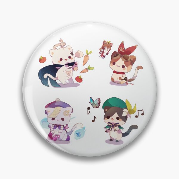 Item preview, Genshin Impact Kitties designed and sold by CremeChii.