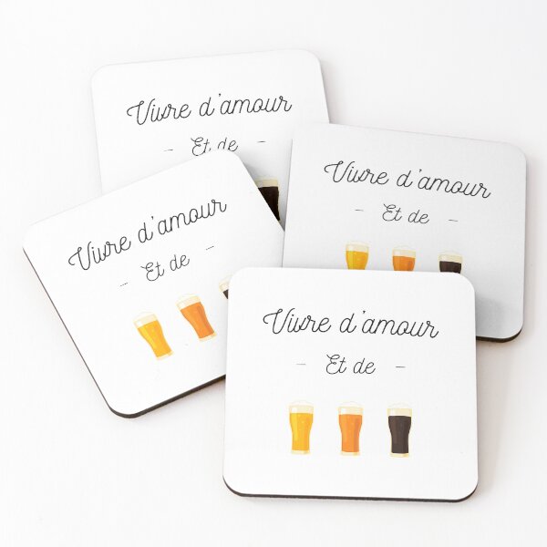 Item preview, Live on love and beer, humor designed and sold by Curlyhaire.