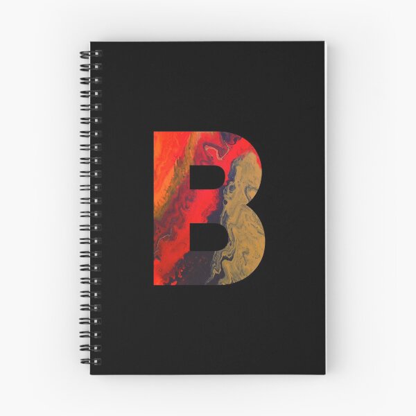 Item preview, Letter B (2/2)- Abstract Alphabet Letters Acrylic Pour - Lava version (Individual Letter) designed and sold by StudioShearling.