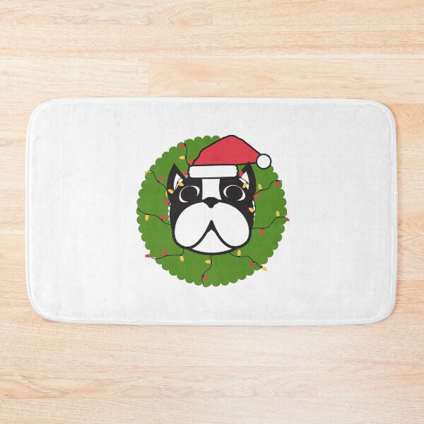 Item preview, Cute Boston Terrier Merry Christmas Tree Funny Hello Winter Essential T-Shirt designed and sold by PilaStudio.