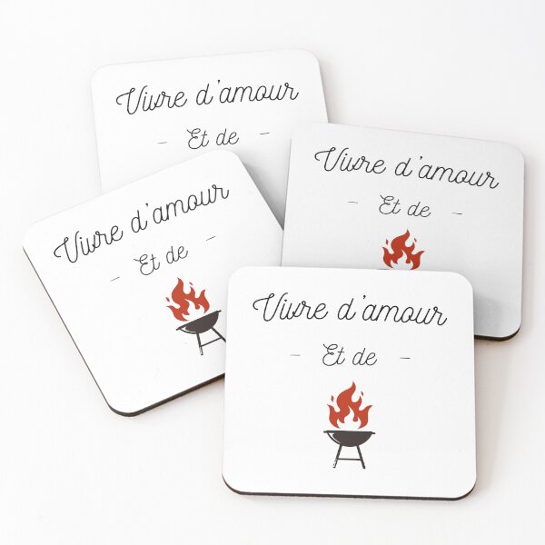 Item preview, Living on love and barbecue designed and sold by Curlyhaire.