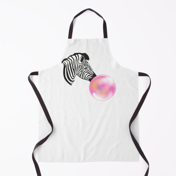 Item preview, Zebra Bubble Gum Funny Cute Animal Print Pink Black N White designed and sold by peachyline.