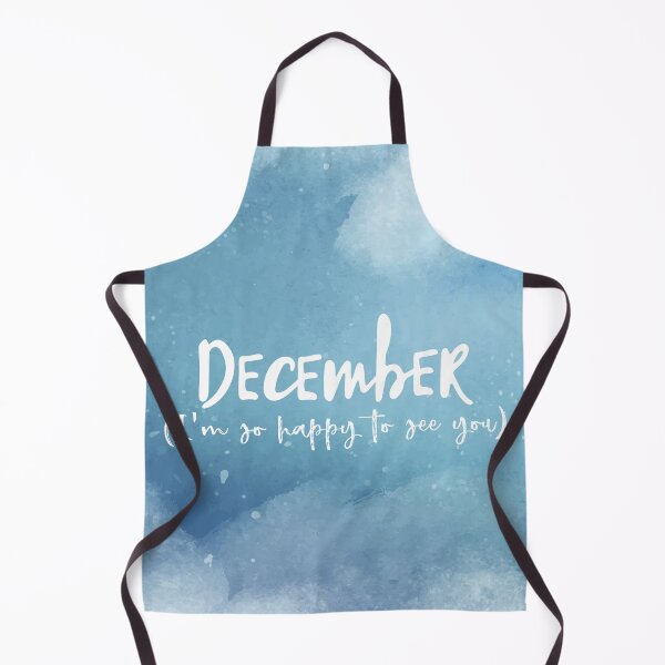 Item preview, December I am so happy to see you | Winter | Season designed and sold by designdroplet.
