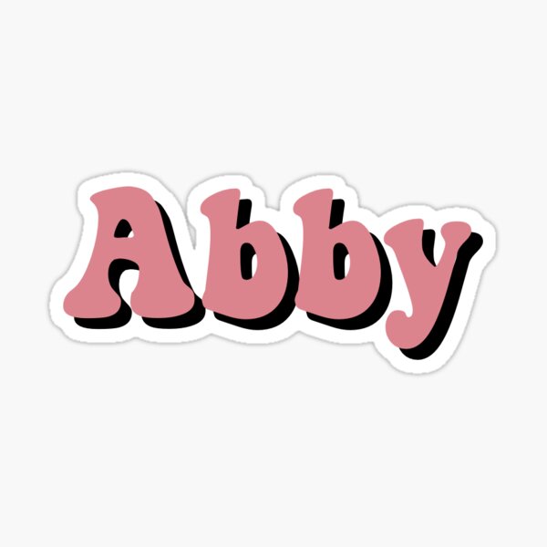 Abby Sticker Sticker By Fleur Design Redbubble