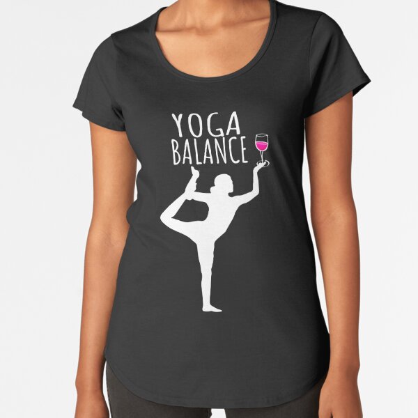 Yoga & Wine T shirt Design Funny Yoga Fitness T-shirts for Yoga Lovers  Gifts - TshirtCare