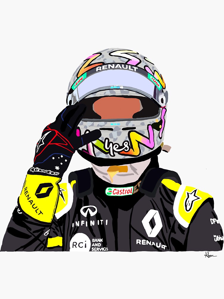 "Daniel Ricciardo Emilia Romagna GP 2020" Sticker von ...