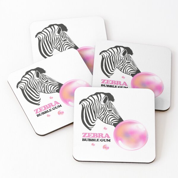 Item preview, Zebra Bubble Gum Funny Cute Animal Print Pink Black N White Art designed and sold by peachyline.