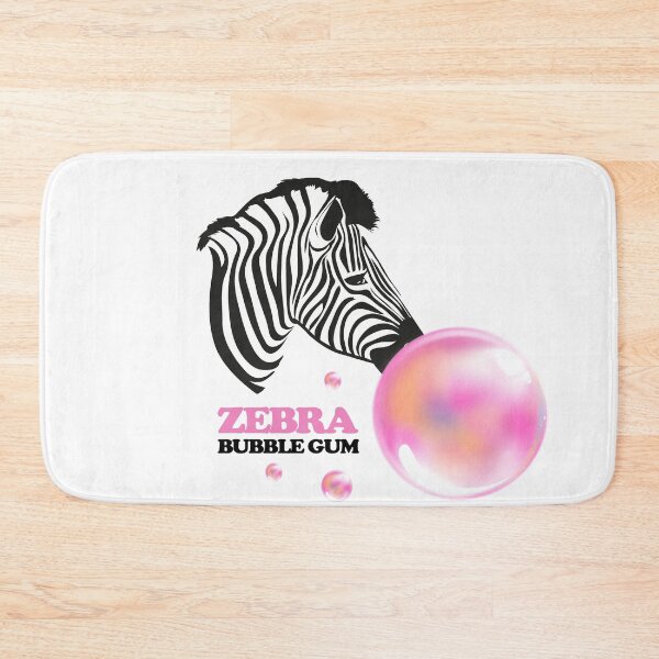 Item preview, Zebra Bubble Gum Funny Cute Animal Print Pink Black N White Art designed and sold by peachyline.