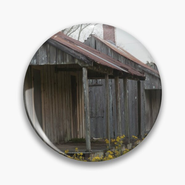 Item preview, Old Slave Quarters in Louisana with yellow wild flowers designed and sold by Allen Penton.