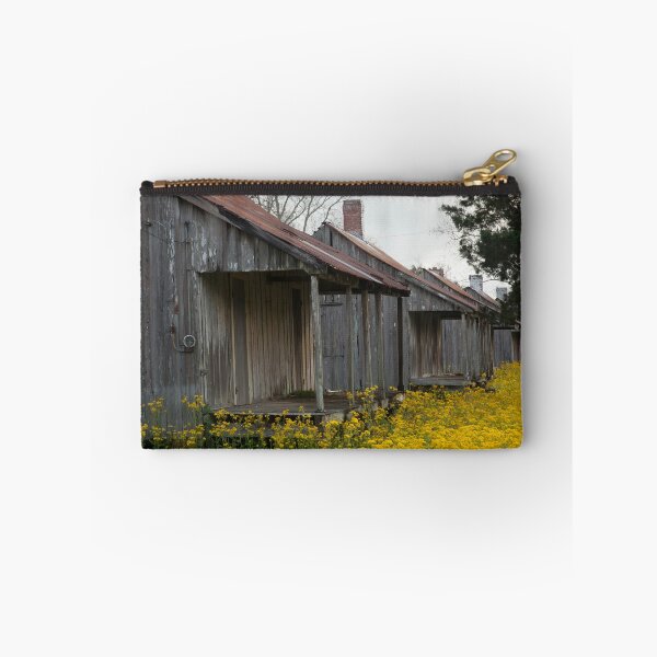 Item preview, Old Slave Quarters in Louisana with yellow wild flowers designed and sold by Allen Penton.