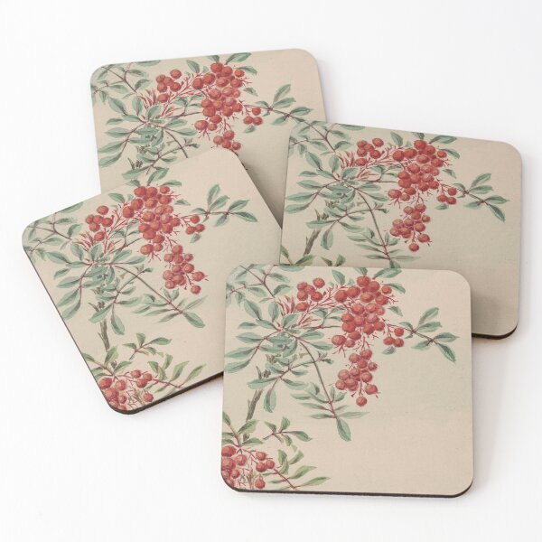 Item preview, Chinese art print - branches with red berries - asian drawing designed and sold by Kallandra.