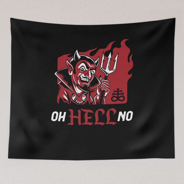 Item preview, Oh Hell No - Funny Vintage Red Devil - Rebel designed and sold by Nemons.