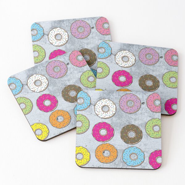 Item preview, Concrete & Colorful Donuts Pattern designed and sold by idovedesign.