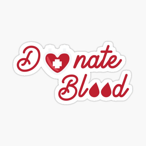 Donar sangre donar vida donación de sangre Pegatina