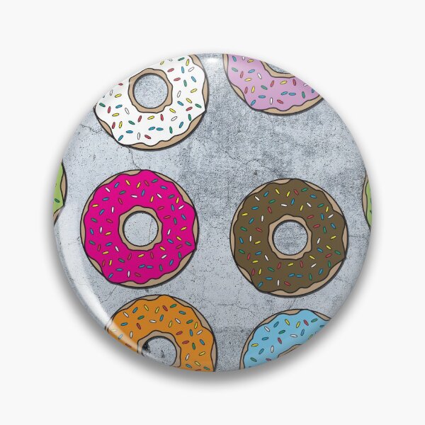 Item preview, Concrete & Colorful Donuts Pattern designed and sold by idovedesign.