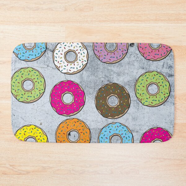 Item preview, Concrete & Colorful Donuts Pattern designed and sold by idovedesign.