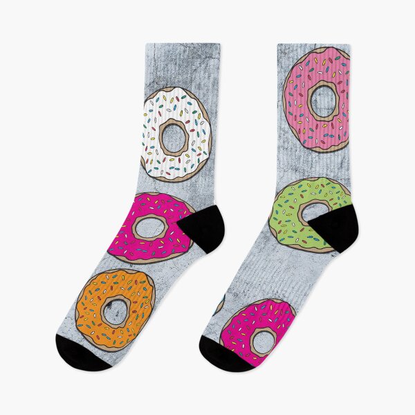 Item preview, Concrete & Colorful Donuts Pattern designed and sold by idovedesign.