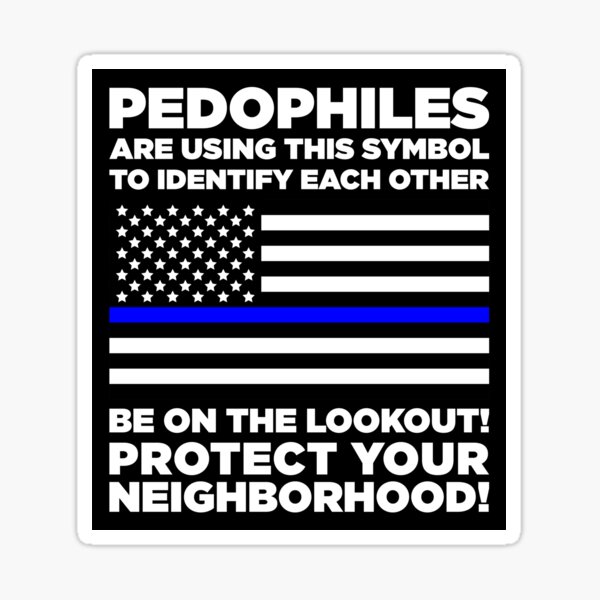 Thin Blue Line Parody Sticker