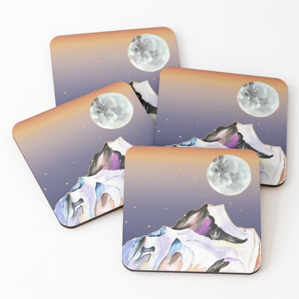 Item preview, moon rising under golden sky designed and sold by Lisa Casineau.