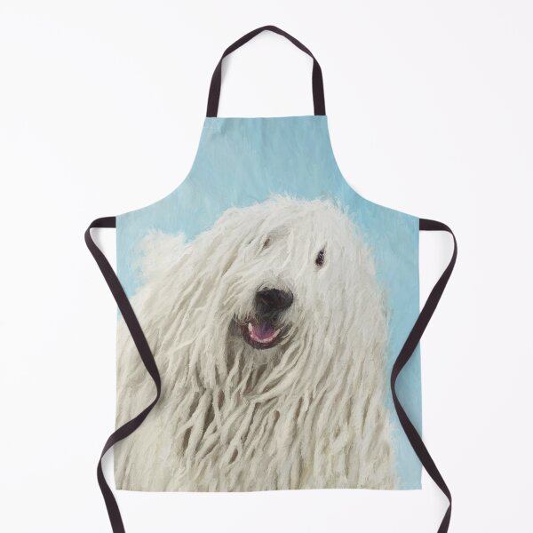 Item preview, Komondor Painting - Cute Original Dog Art designed and sold by alpendesigns.
