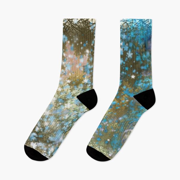 Item preview, Christmas Blue stars golden trees designed and sold by RileyKyler.
