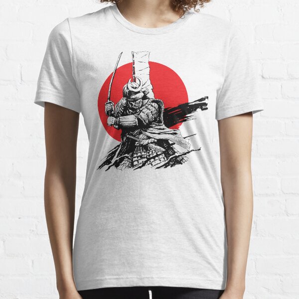 Samurai Warrior Armored Ronin Oni Mask Katana Essential T-Shirt