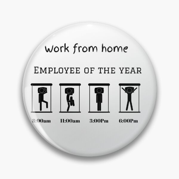 Item preview, work from home employee of the year schedule designed and sold by Socool101.
