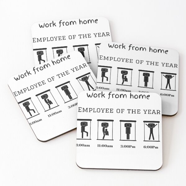 Item preview, work from home employee of the year schedule designed and sold by Socool101.
