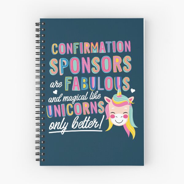 Item preview, Confirmation Sponsors are like Unicorns Gift Idea designed and sold by betternotes.