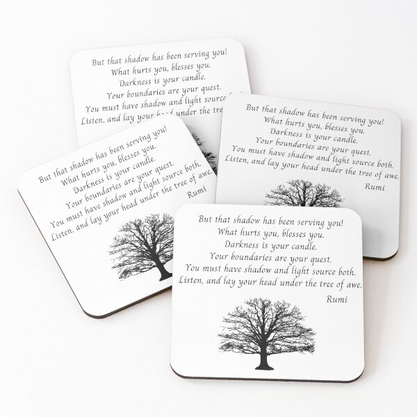 Item preview, Poem Rumi. But that shadow has been serving you! What hurts you, blesses you. designed and sold by Yararo.