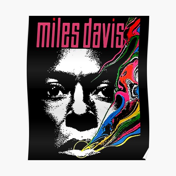 Poster Affiche Miles Davis In a Silet Way Album Cover Jazz Trompette