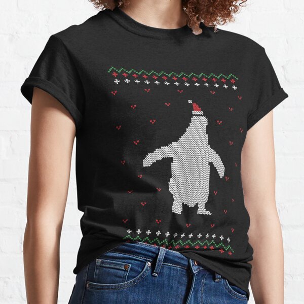 Merry Christmas Penguin Ugly Sweater Classic T-Shirt