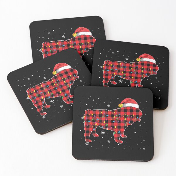 Item preview, Christmas English Bulldog Red Plaid Dog Lover Pajama designed and sold by MarcelaSoto.