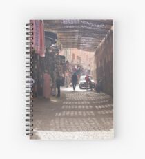 marrakech street life Spiral Notebook