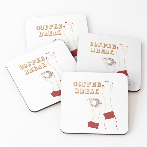 Item preview, Woman having a Coffee Break designed and sold by Giovanni's  Brown Quotes.